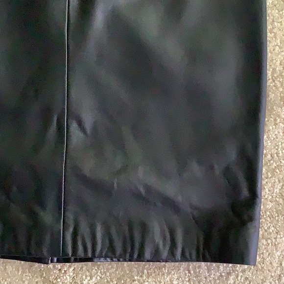 ADLER Collection leather skirt black full-lined zipper back (8) soft lea… - Picture 5 of 15